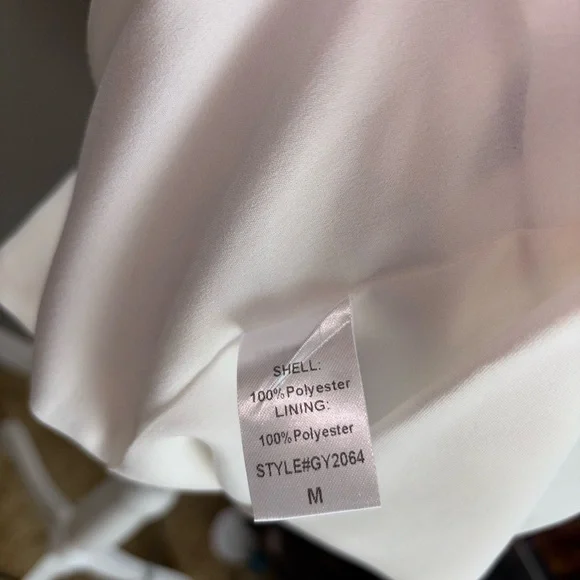 DO+BE White One Shoulder Sheath Dress for Brides - Picture 10 of 11